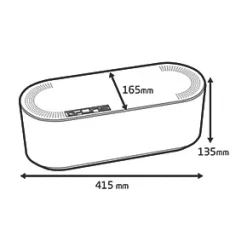 D-Line Cable Tidy Unit Black -Cable Management Sales Store 20997 A5