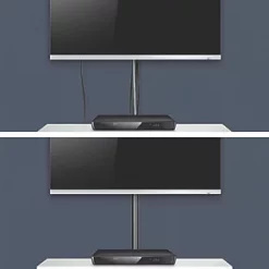 D-Line PVC Black TV Trunking 50mm x 25mm x 1.5m 2 Pack -Cable Management Sales Store 28388 A2