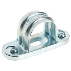 Deta Zinc-Plated Steel Spacer Bar Saddles 25mm 10 Pack