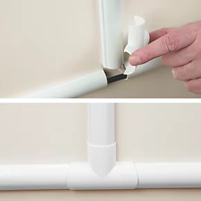 D-Line Mini Clip-Over Equal Tee 30 x 15mm 2 Pack 2 D-Line Mini Clip-Over Equal Tee 30 x 15mm 2 Pack - Image 2