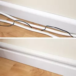 D-Line PVC White Mini Trunking 30mm x 15mm x 2m -Cable Management Sales Store 42453 A3