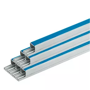 Tower uPVC White Self-Adhesive Mini Trunking 16mm x 16mm x 3m 20 Pack 2 Tower uPVC White Self-Adhesive Mini Trunking 16mm x 16mm x 3m 20 Pack - Image 2