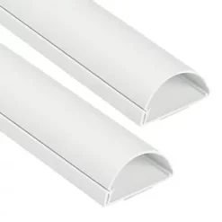 D-Line PVC White TV Trunking 50mm x 25mm x 1.5m 2 Pack
