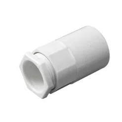 Tower Female Conduit Adaptors 20mm White 2 Pack
