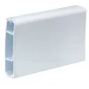 Tower PVC White Mini Skirting Trunking 100mm x 25mm x 3m 2 Pack