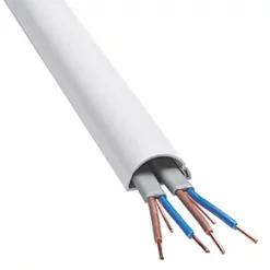 D-Line PVC White Mini Trunking 30mm x 15mm x 2m 6 Pack -Cable Management Sales Store 73287 A2