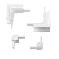 D-Line Plastic White Micro Trunking Bend Pack