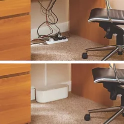 D-Line Cable Tidy Unit White -Cable Management Sales Store 89272 A3