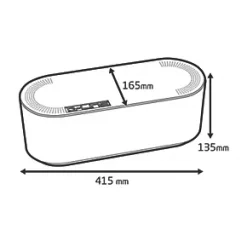D-Line Cable Tidy Unit White -Cable Management Sales Store 89272 A4