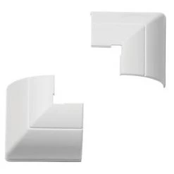 D-Line ¼-Round External Clip-Over Bend 22 x 22mm 2 Pack