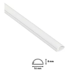 D-Line Plastic White Micro Decorative Trunking -Cable Management Sales Store 93462 A5
