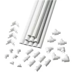 D-Line Plastic White Micro Decorative Trunking