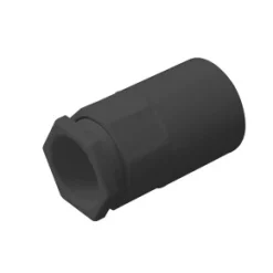 Tower Female Conduit Adaptors 25mm Black 2 Pack